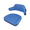 A & I Products Seat Cushion Set, Wrap Around, Blue 18" x18" x10" A-W103BU - alternate 1